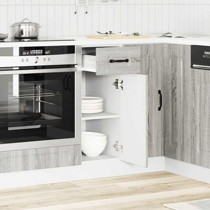 Base da Cucina Kalmar Grigio Sonoma in Legno Multistrato | homemem39