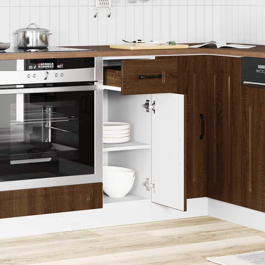 Base da Cucina Kalmar Rovere Marrone in Legno Multistrato | homemem39