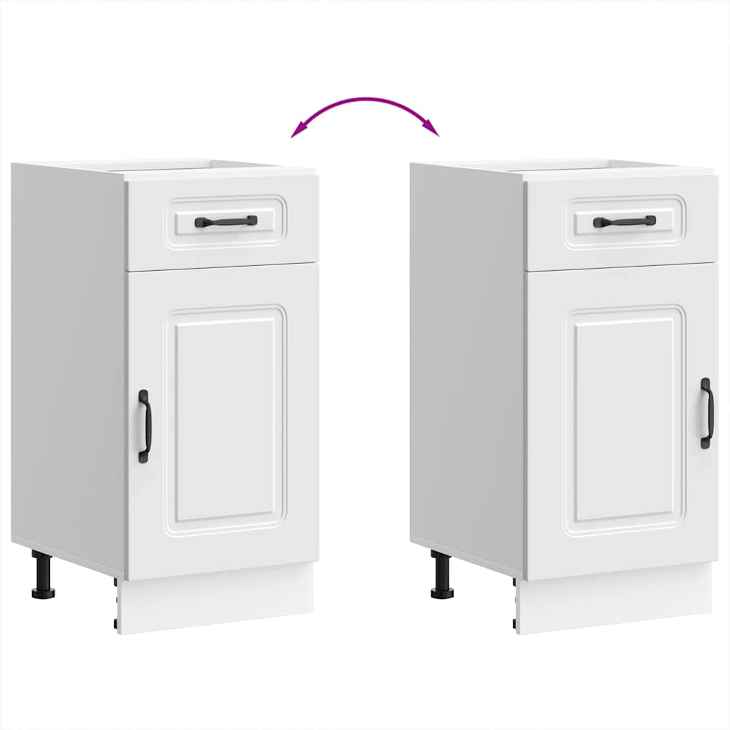 Base da Cucina Kalmar Bianco in Legno Multistrato - homemem39