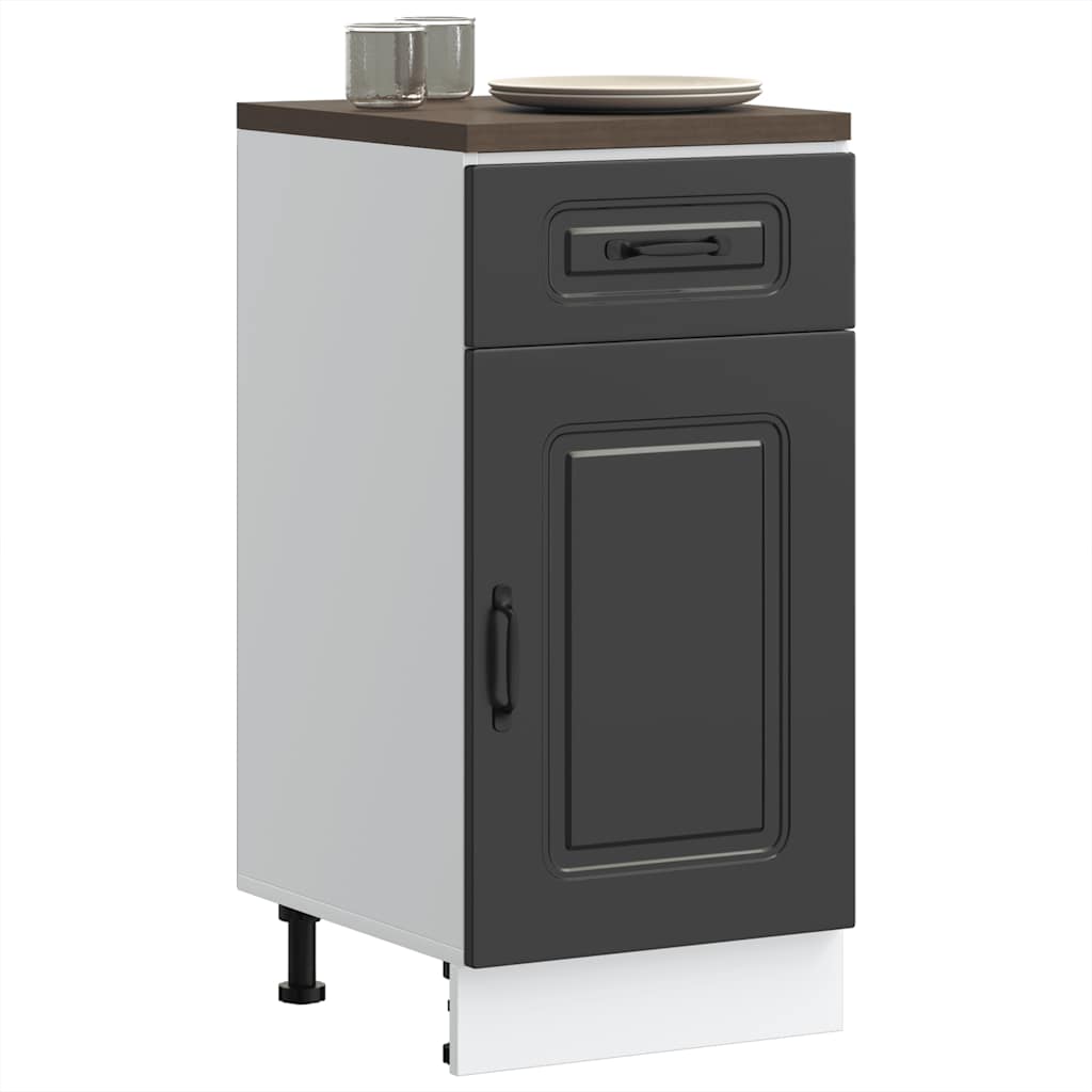 Base da Cucina Kalmar Nero in Legno Multistrato | homemem39