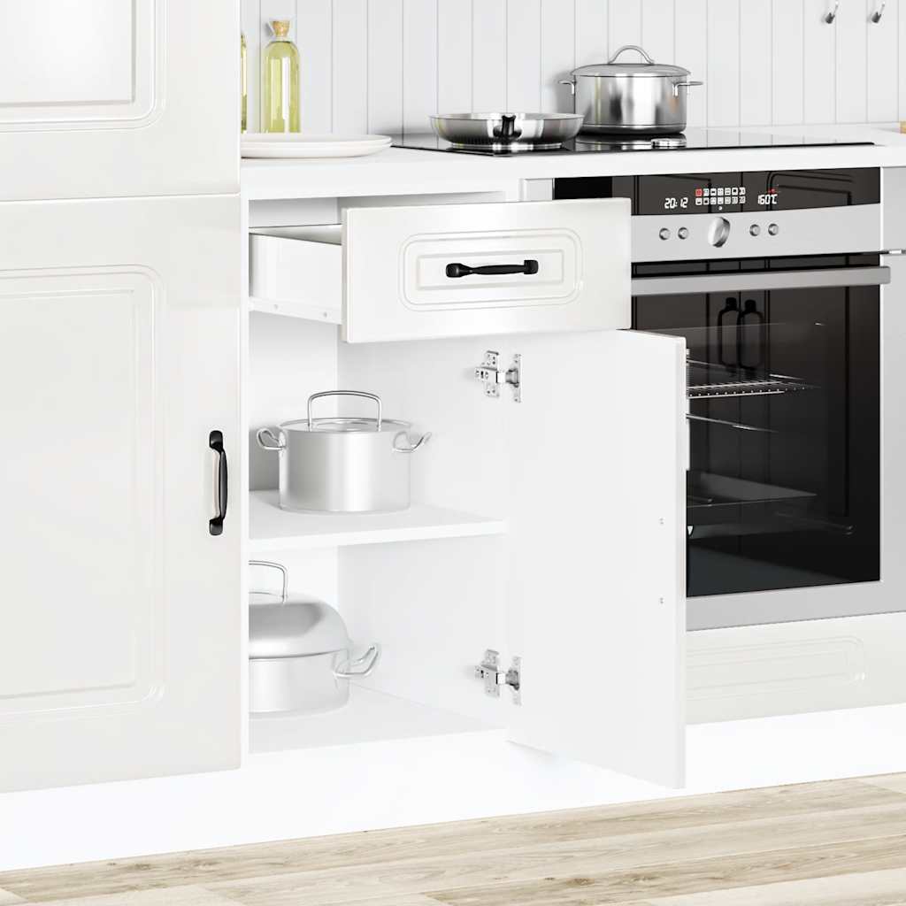 Base da Cucina Kalmar Bianco Lucido in Legno Multistrato - homemem39