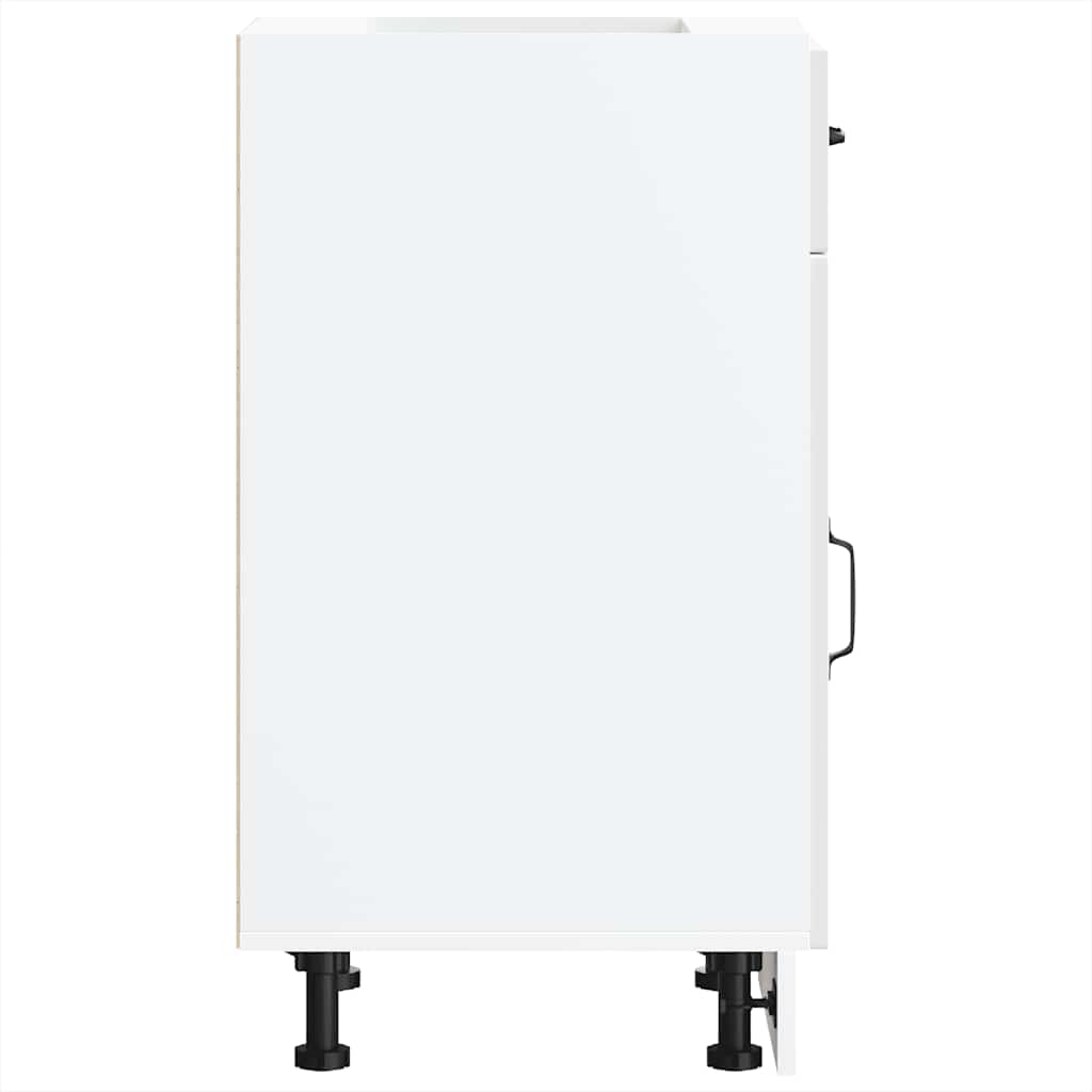 Base da Cucina Kalmar Bianco Lucido in Legno Multistrato - homemem39