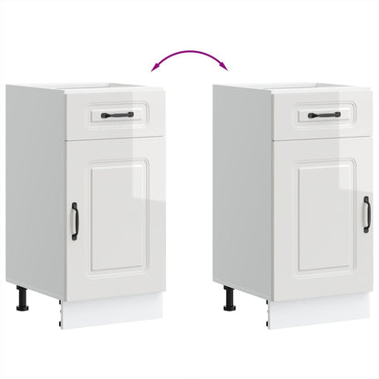 Base da Cucina Kalmar Bianco Lucido in Legno Multistrato - homemem39