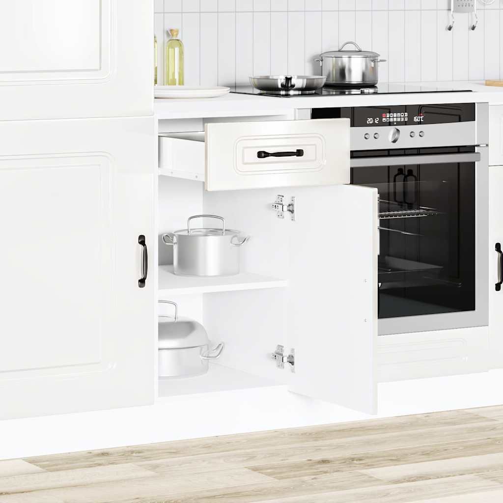Base da Cucina Kalmar Bianco Lucido in Legno Multistrato | homemem39