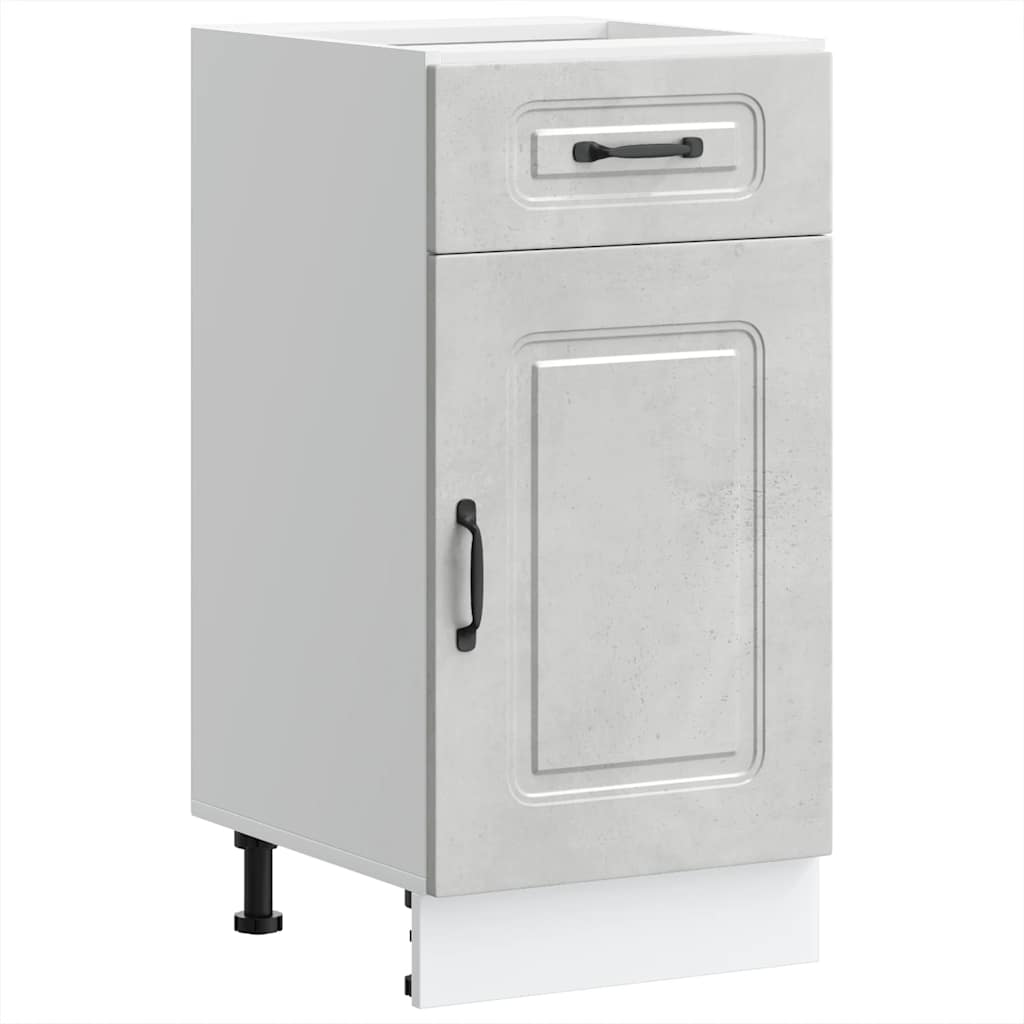 Base da Cucina Kalmar Grigio Cemento in Legno Multistrato | homemem39