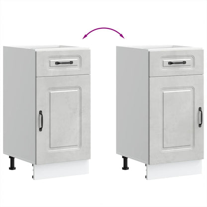 Base da Cucina Kalmar Grigio Cemento in Legno Multistrato | homemem39