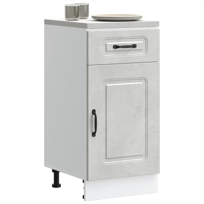 Base da Cucina Kalmar Grigio Cemento in Legno Multistrato | homemem39