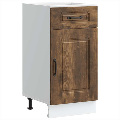Base da Cucina Kalmar Rovere Fumo in Legno Multistrato | homemem39