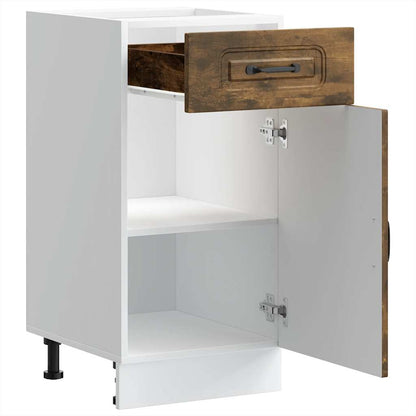 Base da Cucina Kalmar Rovere Fumo in Legno Multistrato | homemem39