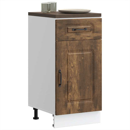 Base da Cucina Kalmar Rovere Fumo in Legno Multistrato | homemem39