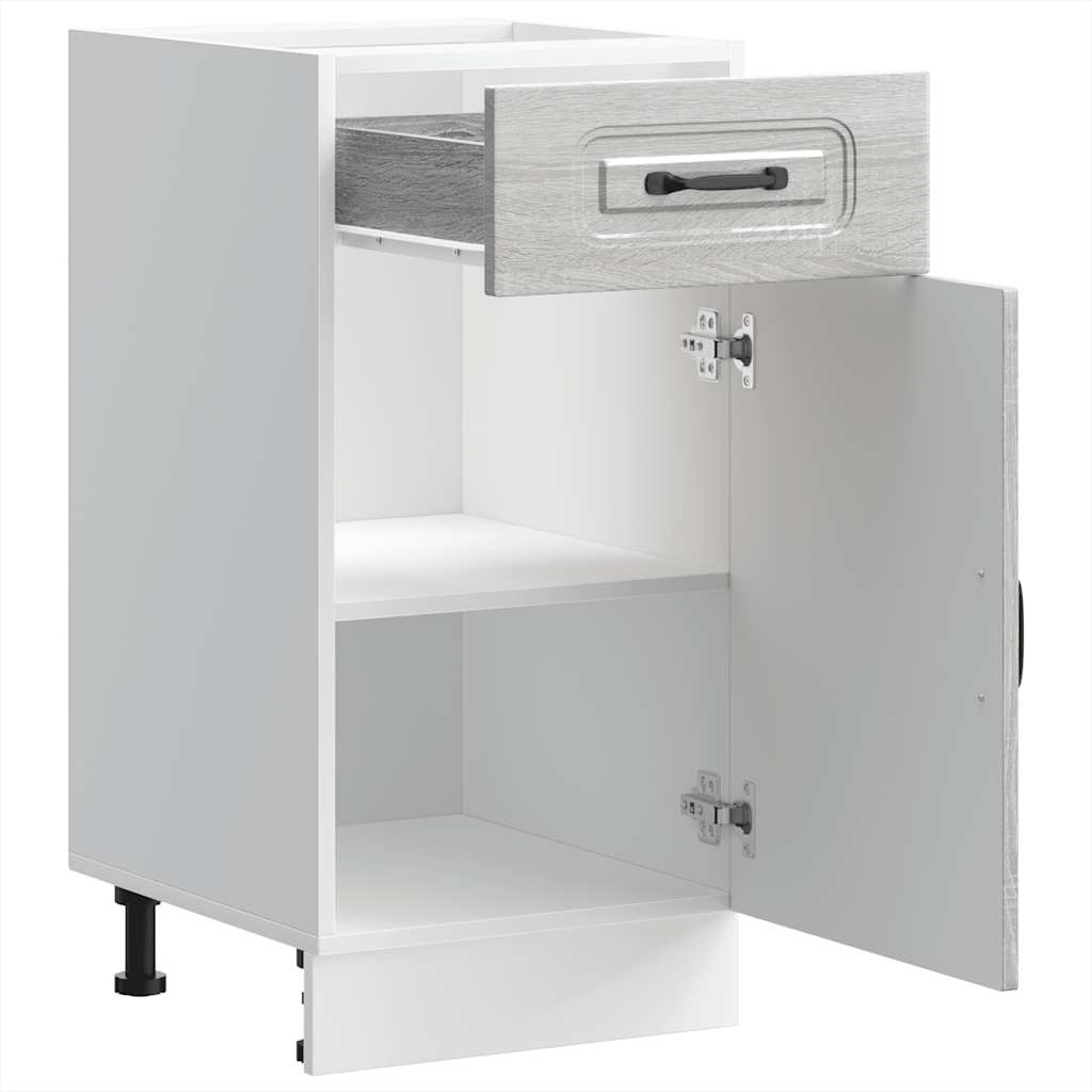 Base da Cucina Kalmar Grigio Sonoma in Legno Multistrato | homemem39