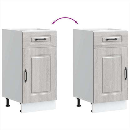 Base da Cucina Kalmar Grigio Sonoma in Legno Multistrato - homemem39