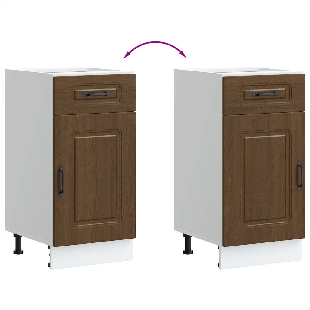 Base da Cucina Kalmar Rovere Marrone in Legno Multistrato | homemem39