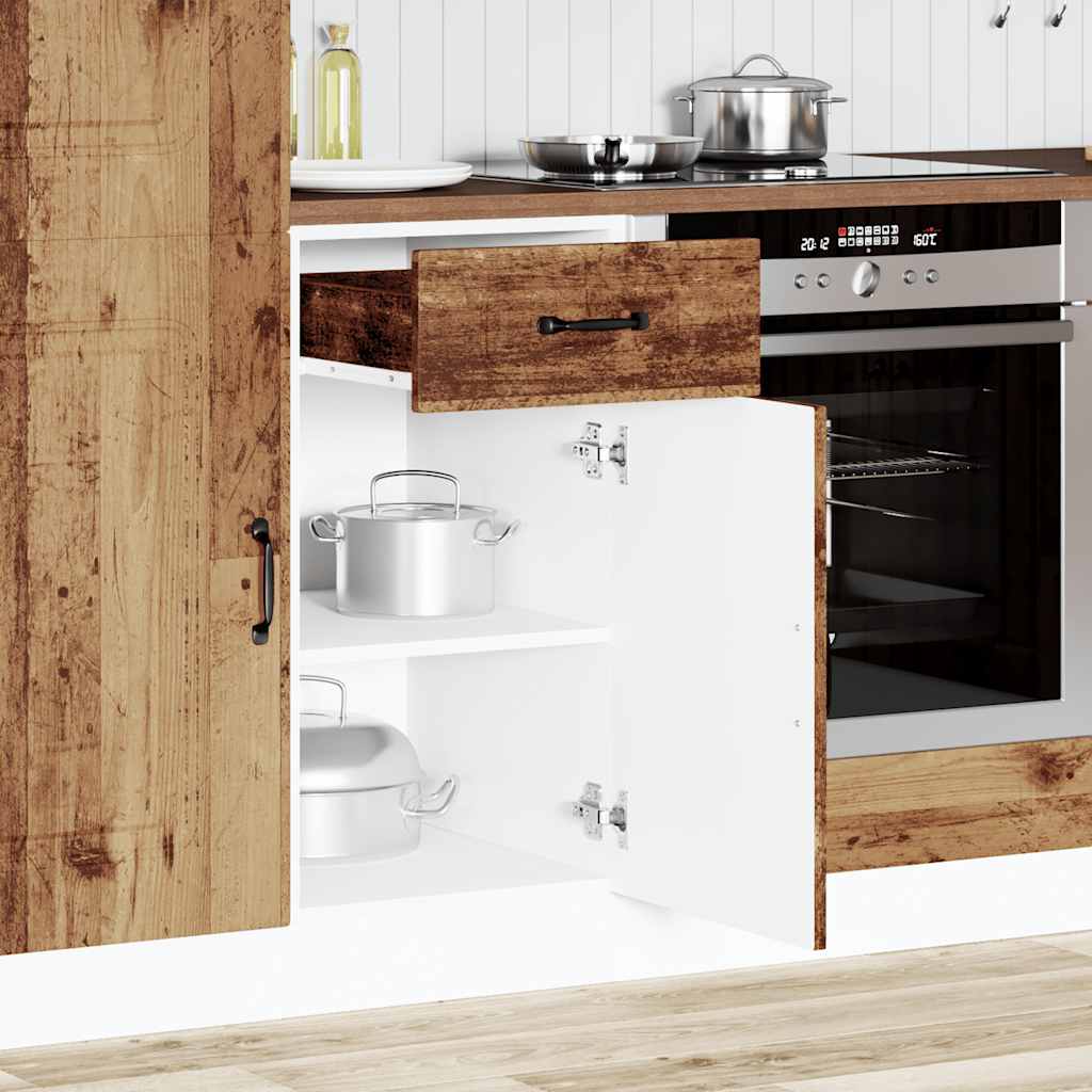 Base da Cucina Kalmar Legno Vecchio in Legno Multistrato
