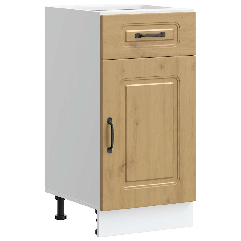 Base da Cucina Kalmar Rovere Artigianale in Legno Multistrato - homemem39