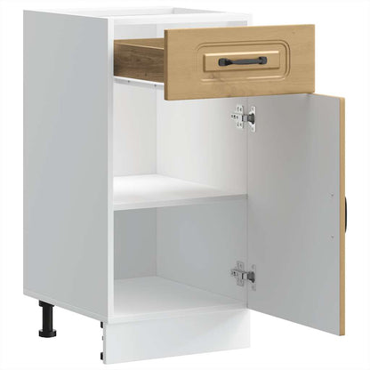 Base da Cucina Kalmar Rovere Artigianale in Legno Multistrato - homemem39