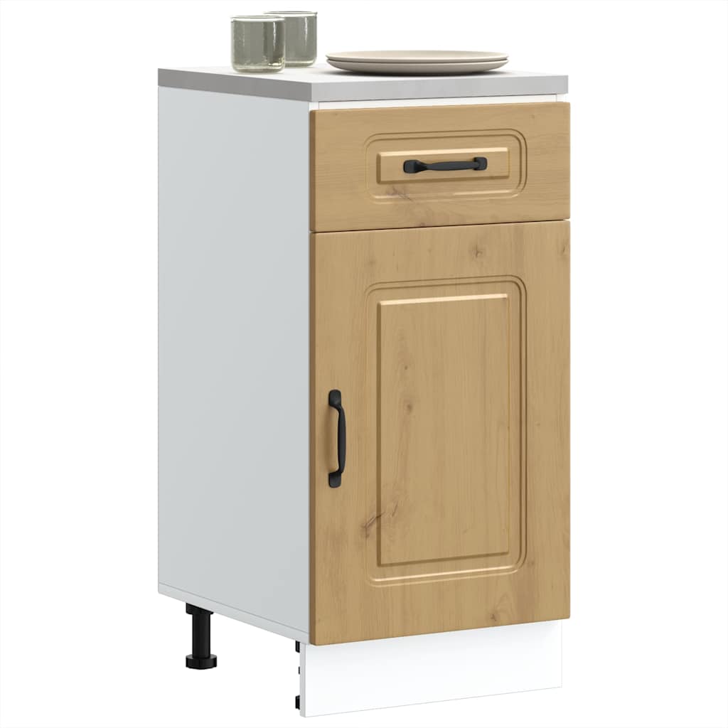 Base da Cucina Kalmar Rovere Artigianale in Legno Multistrato | homemem39