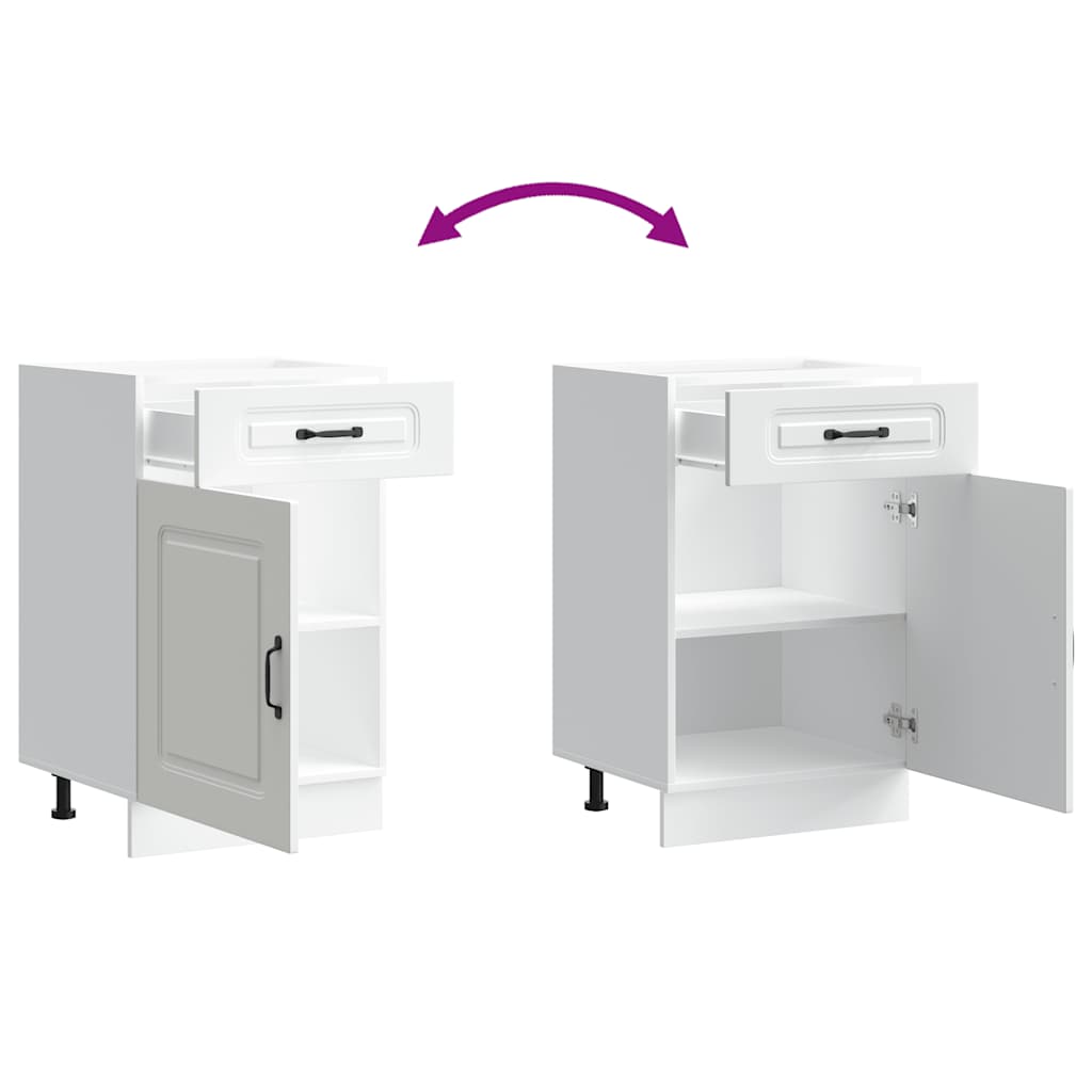 Base da Cucina Kalmar Bianco in Legno Multistrato - homemem39