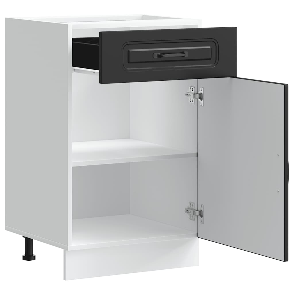 Base da Cucina Kalmar Nero in Legno Multistrato | homemem39