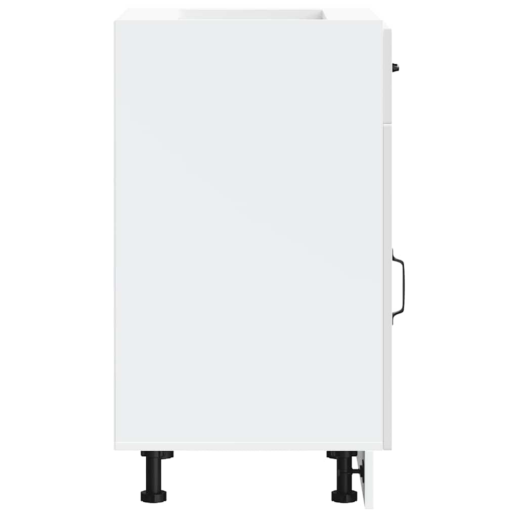 Base da Cucina Kalmar Bianco Lucido in Legno Multistrato - homemem39