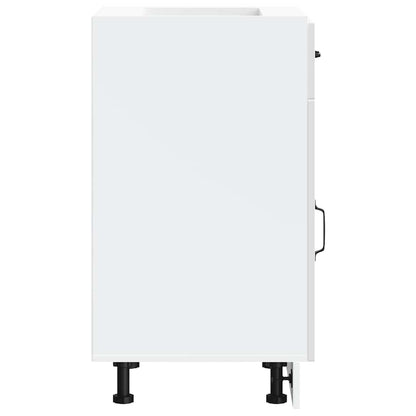 Base da Cucina Kalmar Bianco Lucido in Legno Multistrato - homemem39