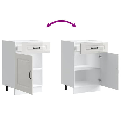 Base da Cucina Kalmar Bianco Lucido in Legno Multistrato - homemem39