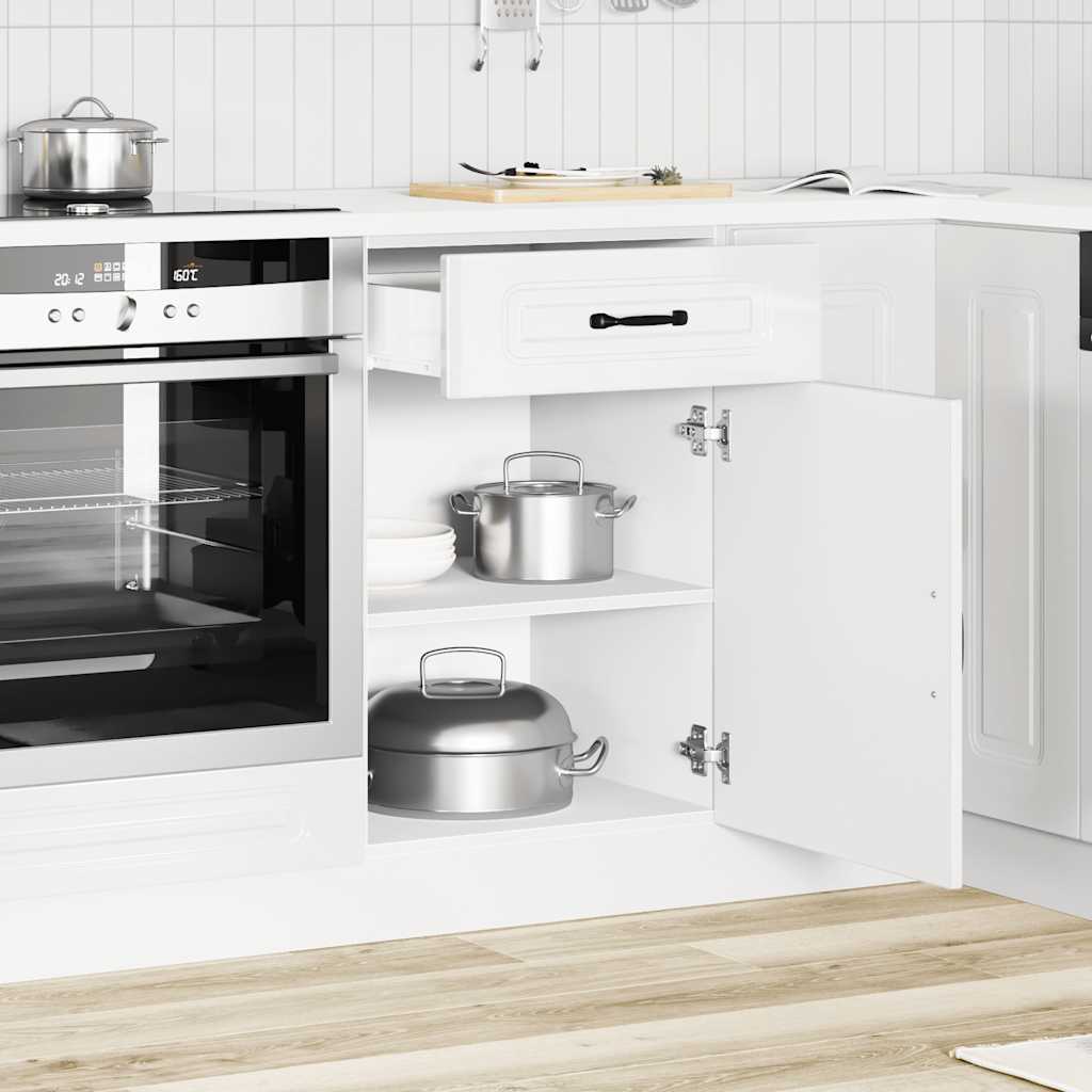 Base da Cucina Kalmar Bianco Lucido in Legno Multistrato | homemem39