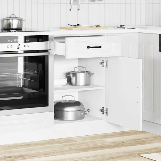 Base da Cucina Kalmar Bianco Lucido in Legno Multistrato | homemem39