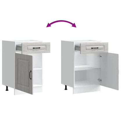 Base da Cucina Kalmar Grigio Sonoma in Legno Multistrato | homemem39