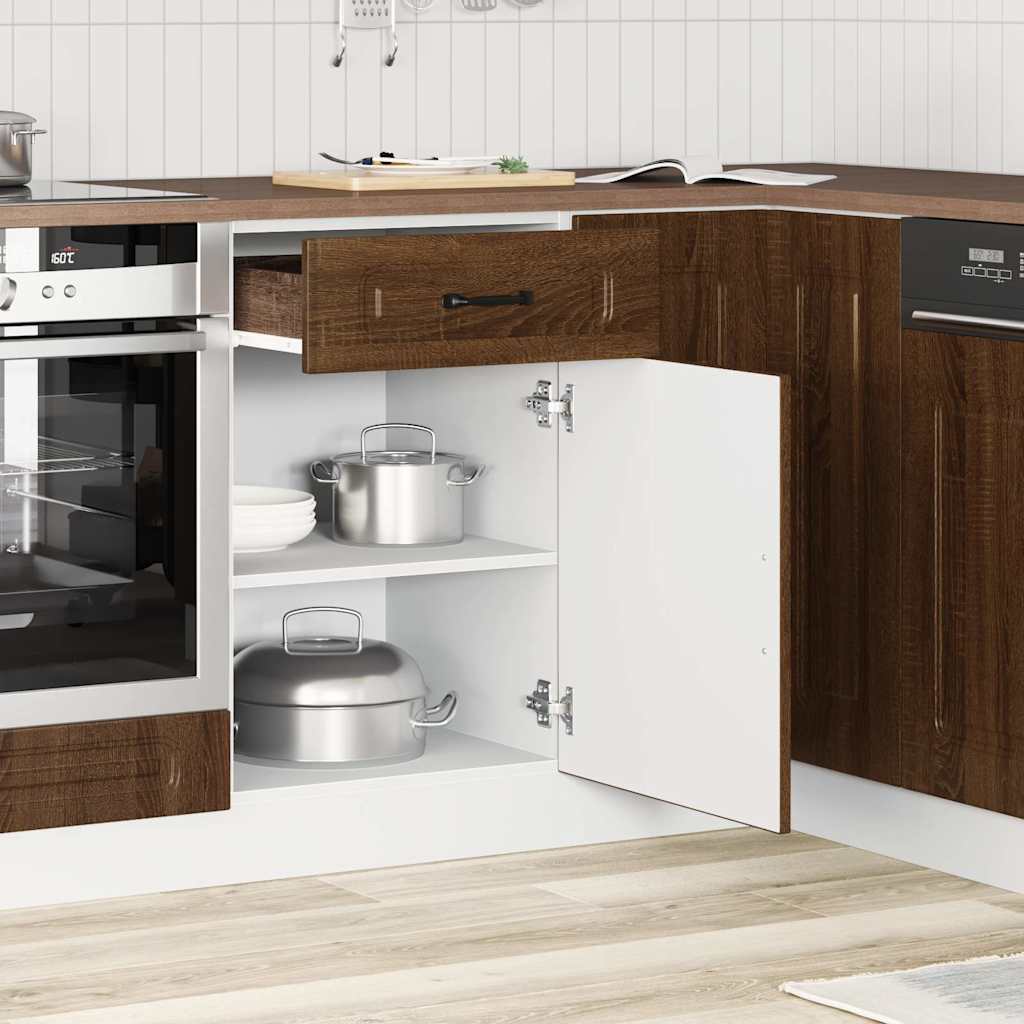 Base da Cucina Kalmar Rovere Marrone in Legno Multistrato | homemem39