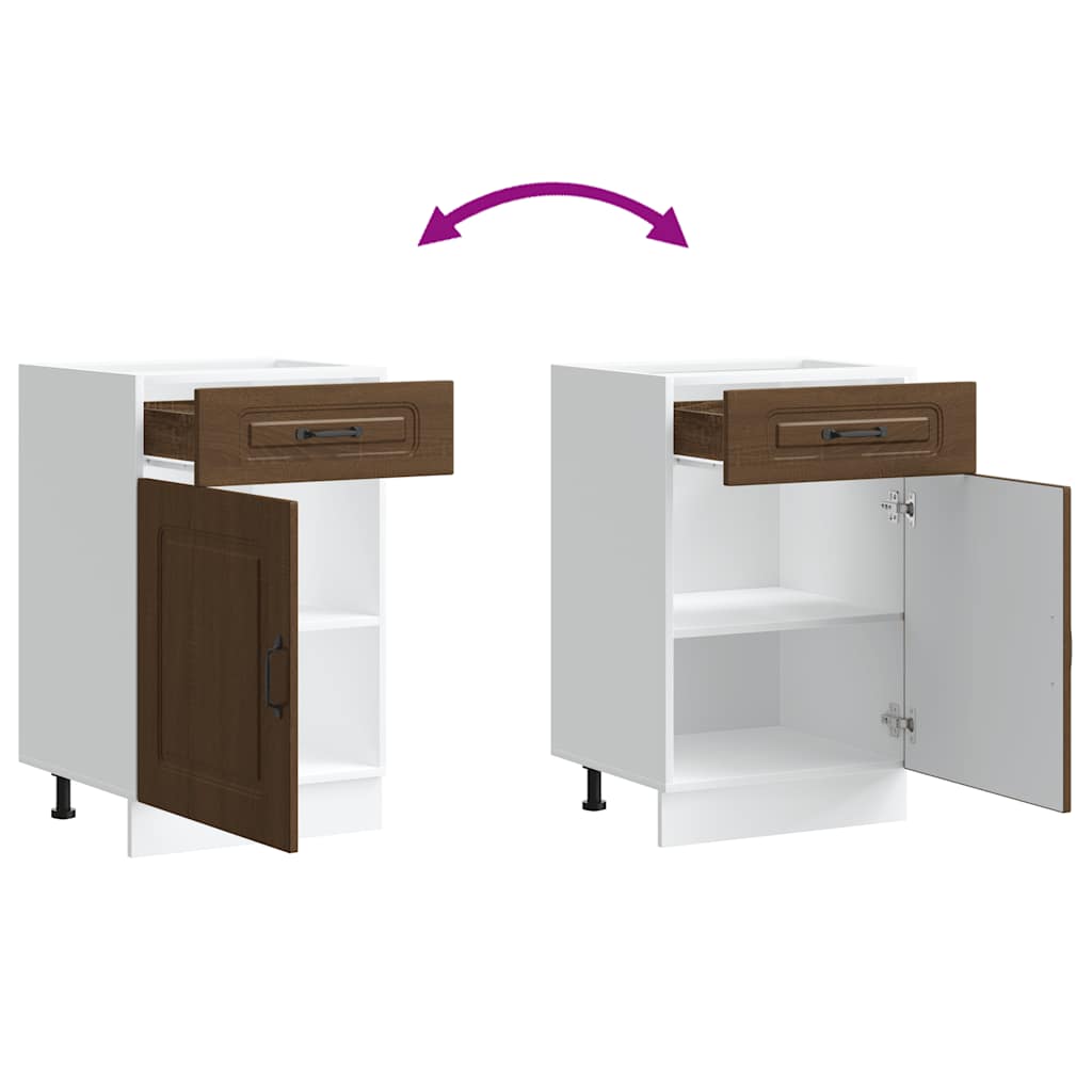 Base da Cucina Kalmar Rovere Marrone in Legno Multistrato | homemem39