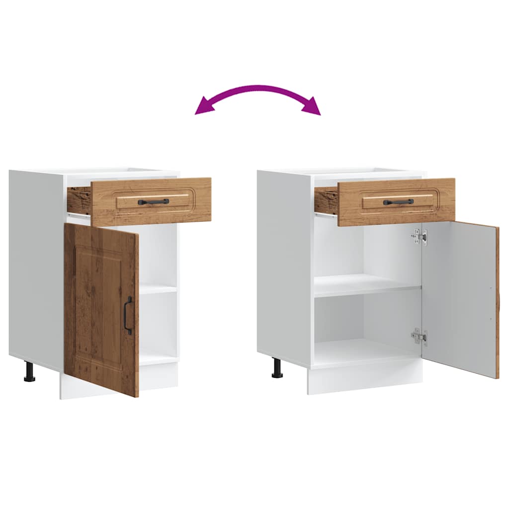 Base da Cucina Kalmar Legno Vecchio in Legno Multistrato - homemem39