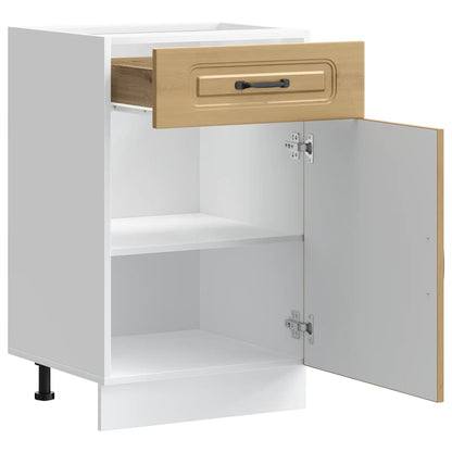 Base da Cucina Kalmar Rovere Artigianale in Legno Multistrato | homemem39
