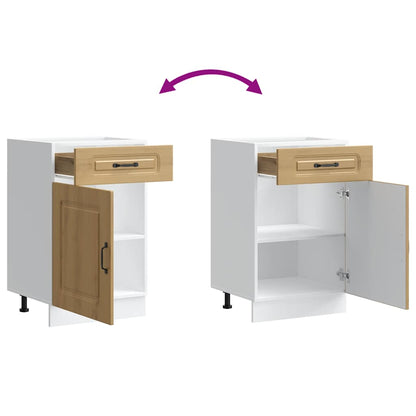 Base da Cucina Kalmar Rovere Artigianale in Legno Multistrato - homemem39