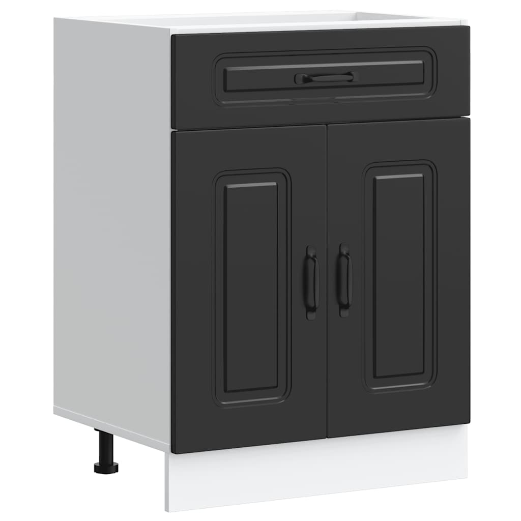 Base da Cucina Kalmar Nero in Legno Multistrato | homemem39