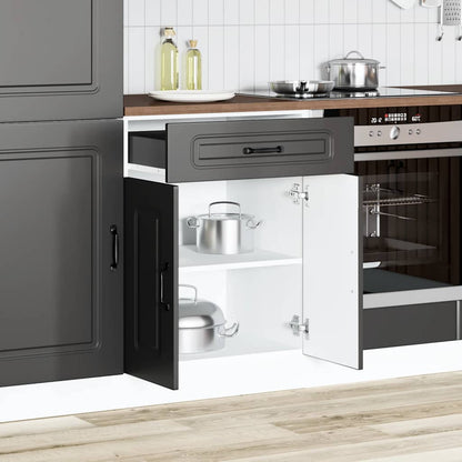 Base da Cucina Kalmar Nero in Legno Multistrato