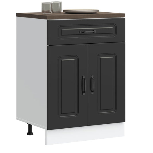 Base da Cucina Kalmar Nero in Legno Multistrato | homemem39