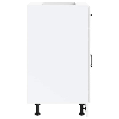 Base da Cucina Kalmar Bianco Lucido in Legno Multistrato
