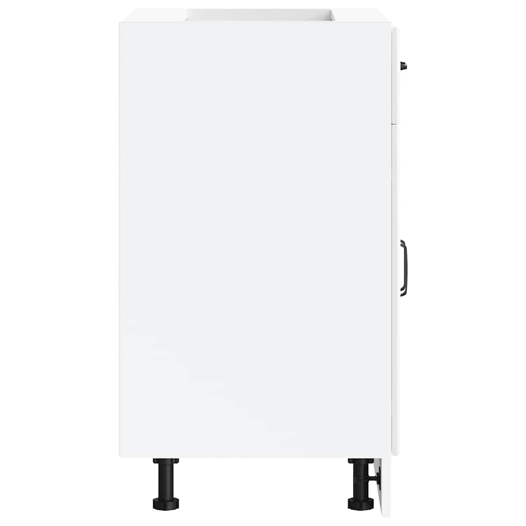 Base da Cucina Kalmar Bianco Lucido in Legno Multistrato - homemem39