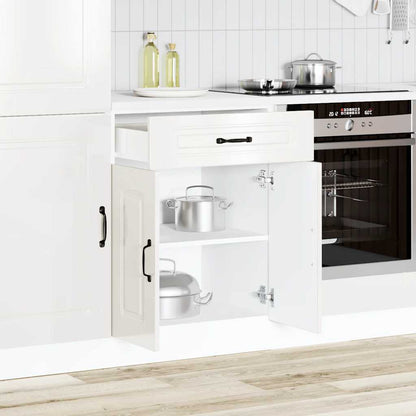 Base da Cucina Kalmar Bianco Lucido in Legno Multistrato