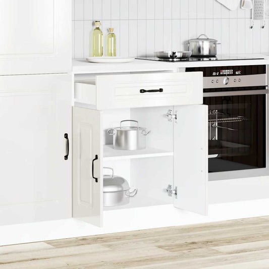 Base da Cucina Kalmar Bianco Lucido in Legno Multistrato