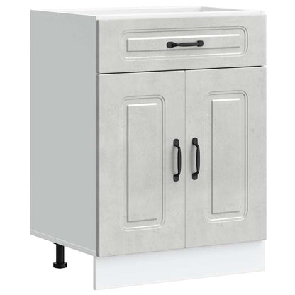Base da Cucina Kalmar Grigio Cemento in Legno Multistrato | homemem39
