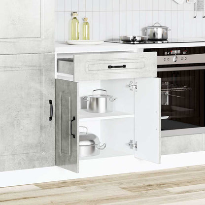 Base da Cucina Kalmar Grigio Cemento in Legno Multistrato | homemem39