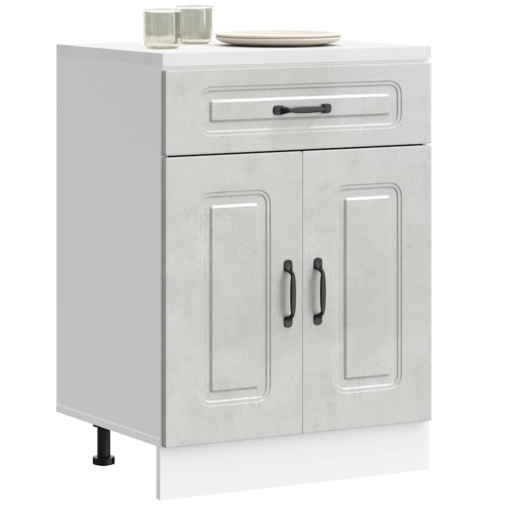 Base da Cucina Kalmar Grigio Cemento in Legno Multistrato - homemem39