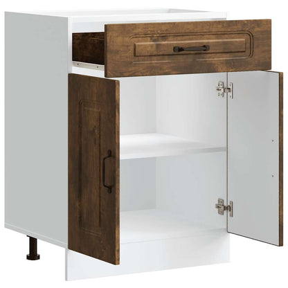 Base da Cucina Kalmar Rovere Fumo in Legno Multistrato