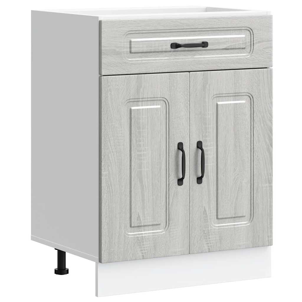 Base da Cucina Kalmar Grigio Sonoma in Legno Multistrato