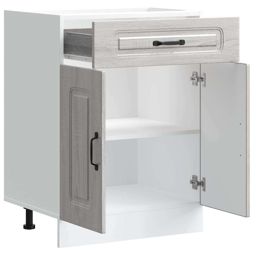 Base da Cucina Kalmar Grigio Sonoma in Legno Multistrato | homemem39