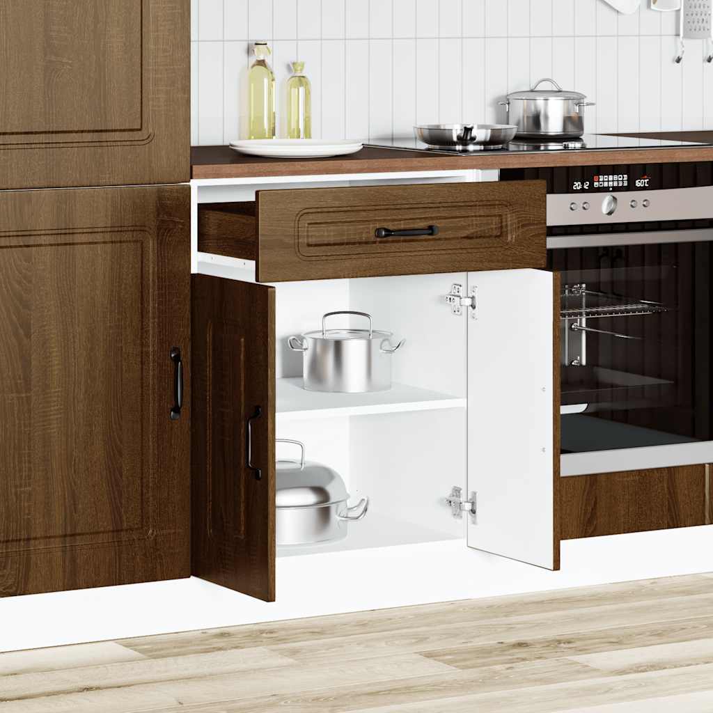 Base da Cucina Kalmar Rovere Marrone in Legno Multistrato - homemem39