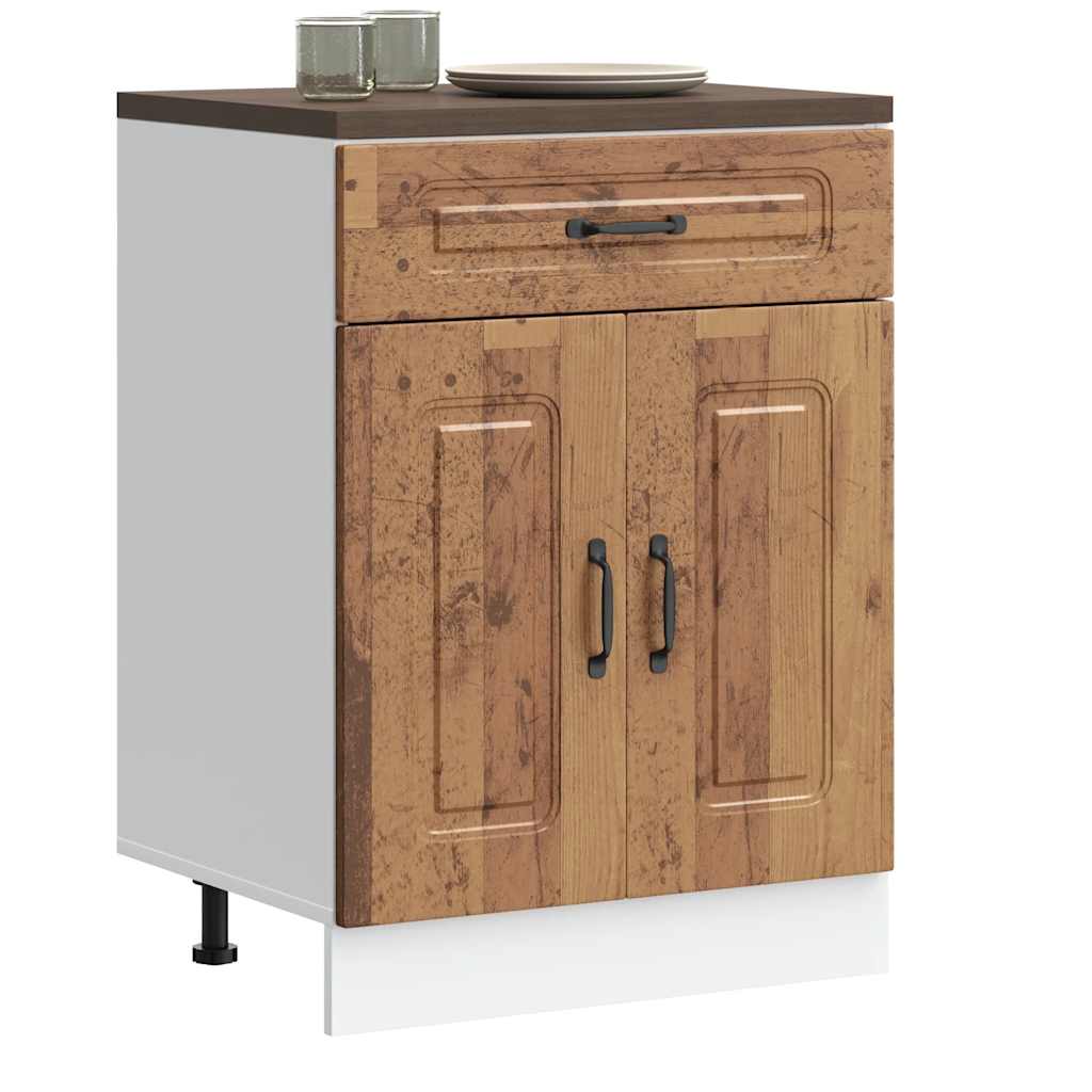 Base da Cucina Kalmar Legno Vecchio in Legno Multistrato