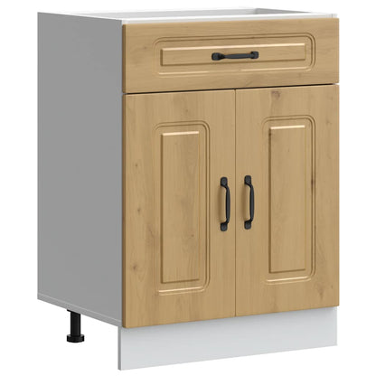 Base da Cucina Kalmar Rovere Artigianale in Legno Multistrato